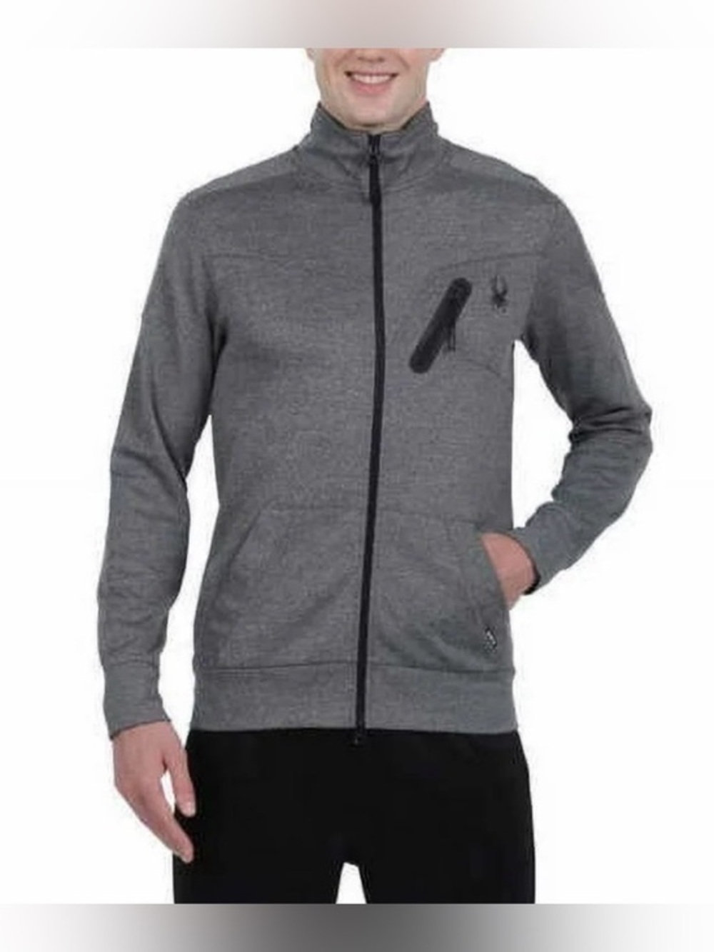 ♈️ Spyder Active Heather Gray Bandit Full Zip Performance Jacket